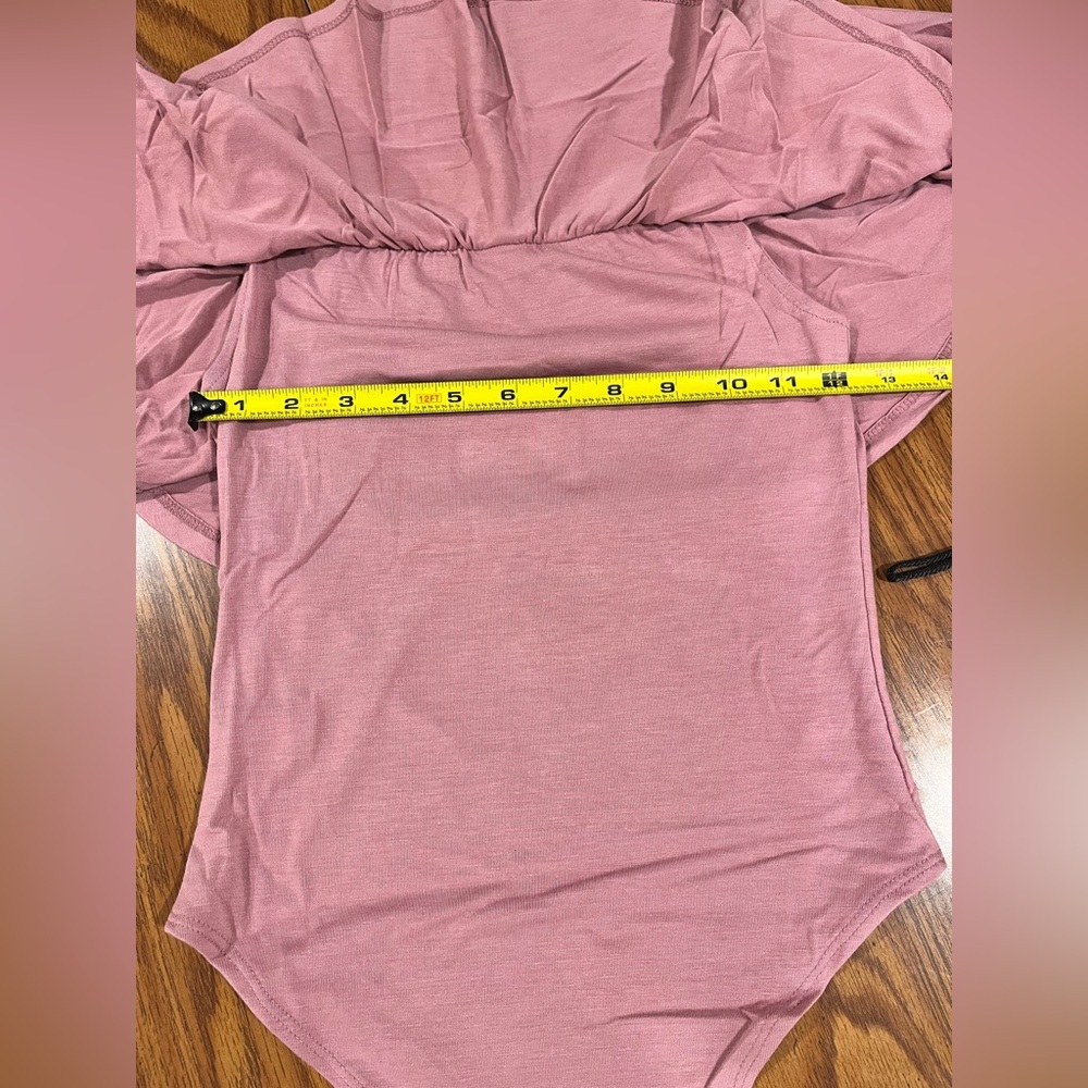 NWT Zenana Dusty Rose Bodysuit - Small - Picture 5 of 10